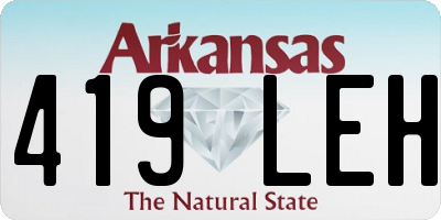 AR license plate 419LEH