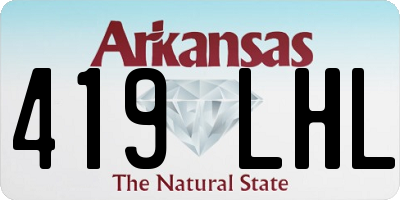 AR license plate 419LHL