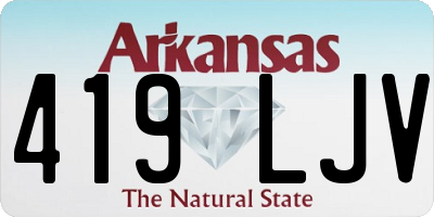 AR license plate 419LJV