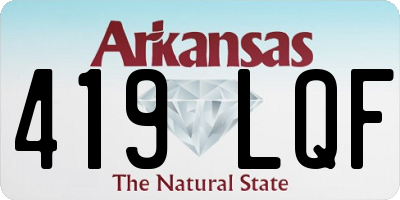 AR license plate 419LQF