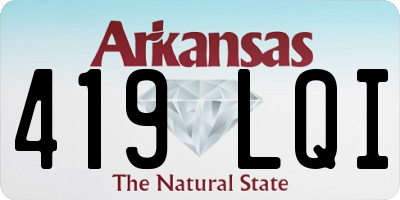 AR license plate 419LQI