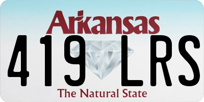 AR license plate 419LRS