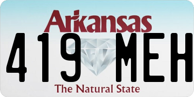 AR license plate 419MEH