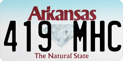 AR license plate 419MHC