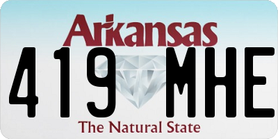 AR license plate 419MHE