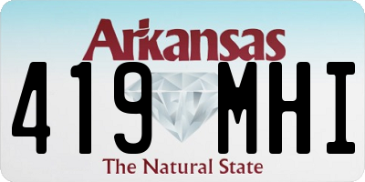 AR license plate 419MHI