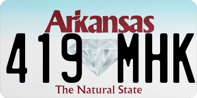 AR license plate 419MHK