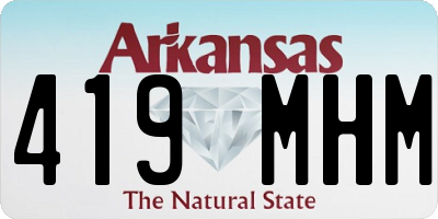 AR license plate 419MHM