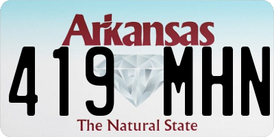 AR license plate 419MHN