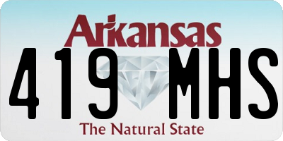 AR license plate 419MHS