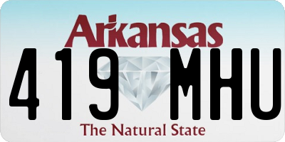 AR license plate 419MHU