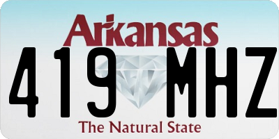 AR license plate 419MHZ