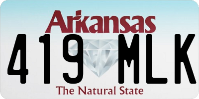AR license plate 419MLK