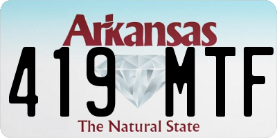 AR license plate 419MTF