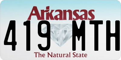 AR license plate 419MTH