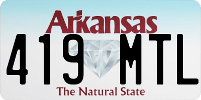 AR license plate 419MTL