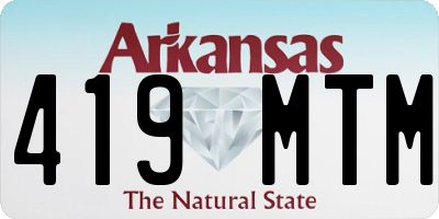 AR license plate 419MTM