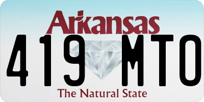 AR license plate 419MTO