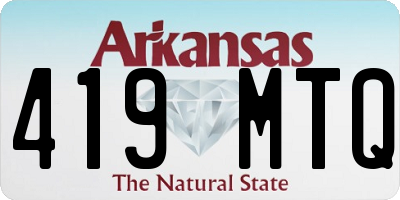 AR license plate 419MTQ