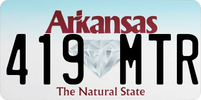 AR license plate 419MTR