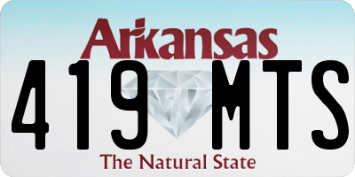 AR license plate 419MTS