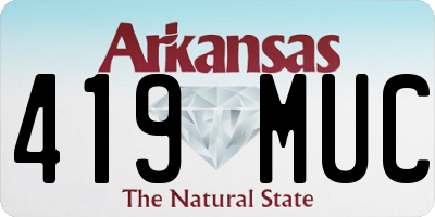 AR license plate 419MUC