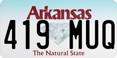 AR license plate 419MUQ
