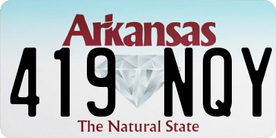 AR license plate 419NQY