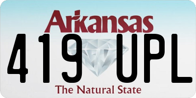 AR license plate 419UPL