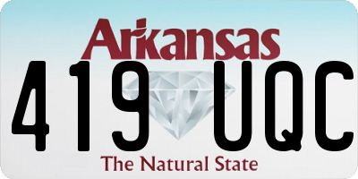 AR license plate 419UQC