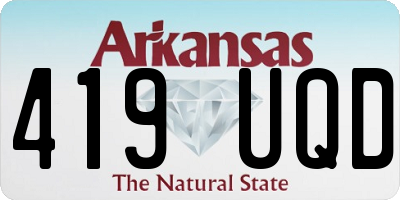 AR license plate 419UQD