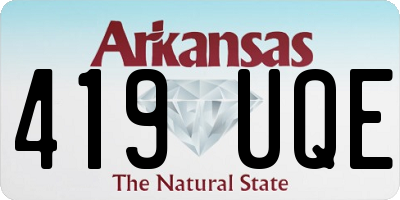 AR license plate 419UQE