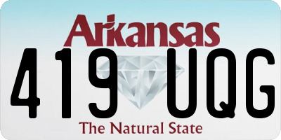 AR license plate 419UQG