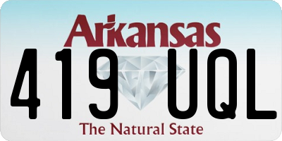 AR license plate 419UQL