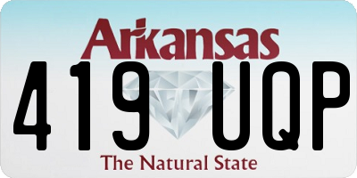 AR license plate 419UQP