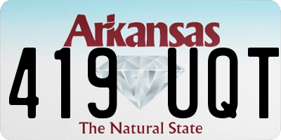 AR license plate 419UQT