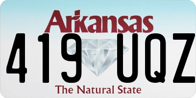 AR license plate 419UQZ