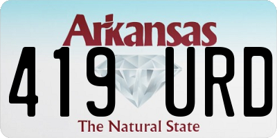 AR license plate 419URD