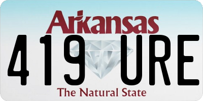 AR license plate 419URE
