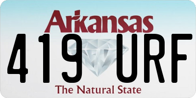 AR license plate 419URF