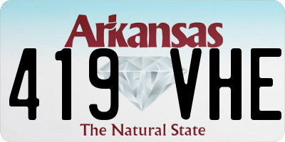AR license plate 419VHE