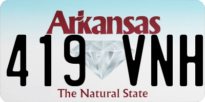 AR license plate 419VNH