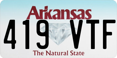 AR license plate 419VTF