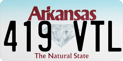AR license plate 419VTL