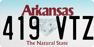 AR license plate 419VTZ