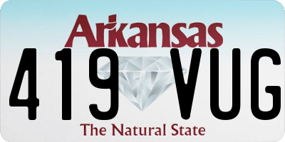 AR license plate 419VUG