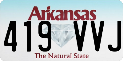 AR license plate 419VVJ