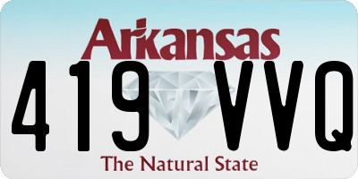 AR license plate 419VVQ