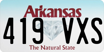 AR license plate 419VXS