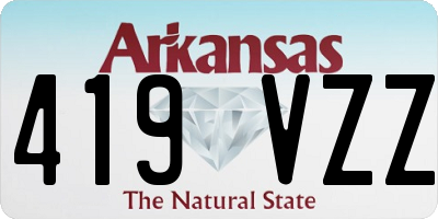 AR license plate 419VZZ